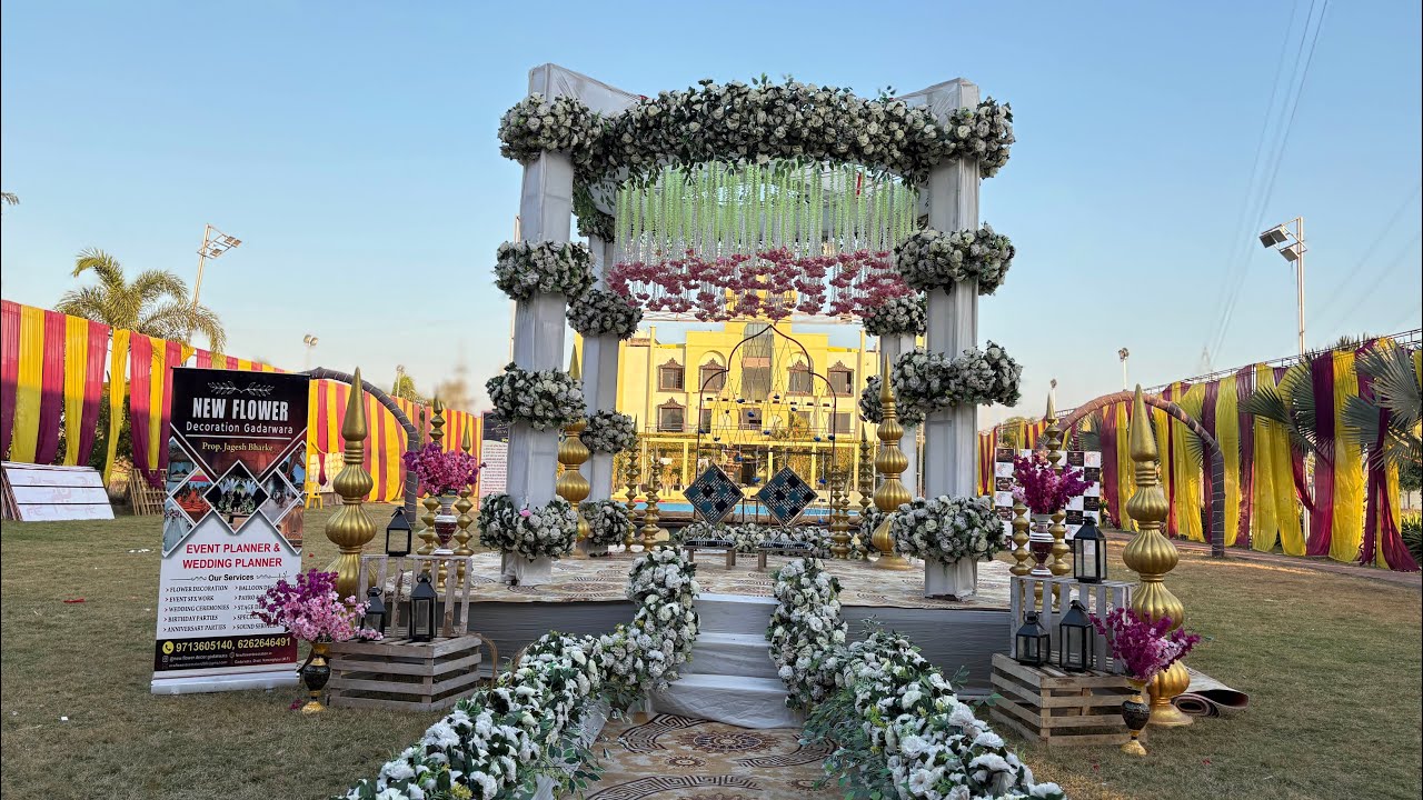 Mandap Decor Decoration New Setup || Flower Decor