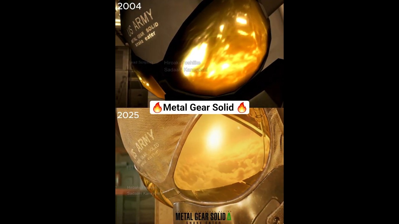 Metal Gear Solid 3: Snake Eater (2004 vs 2025) Graphic #metalgearsolidsnakeeater #goty2025
