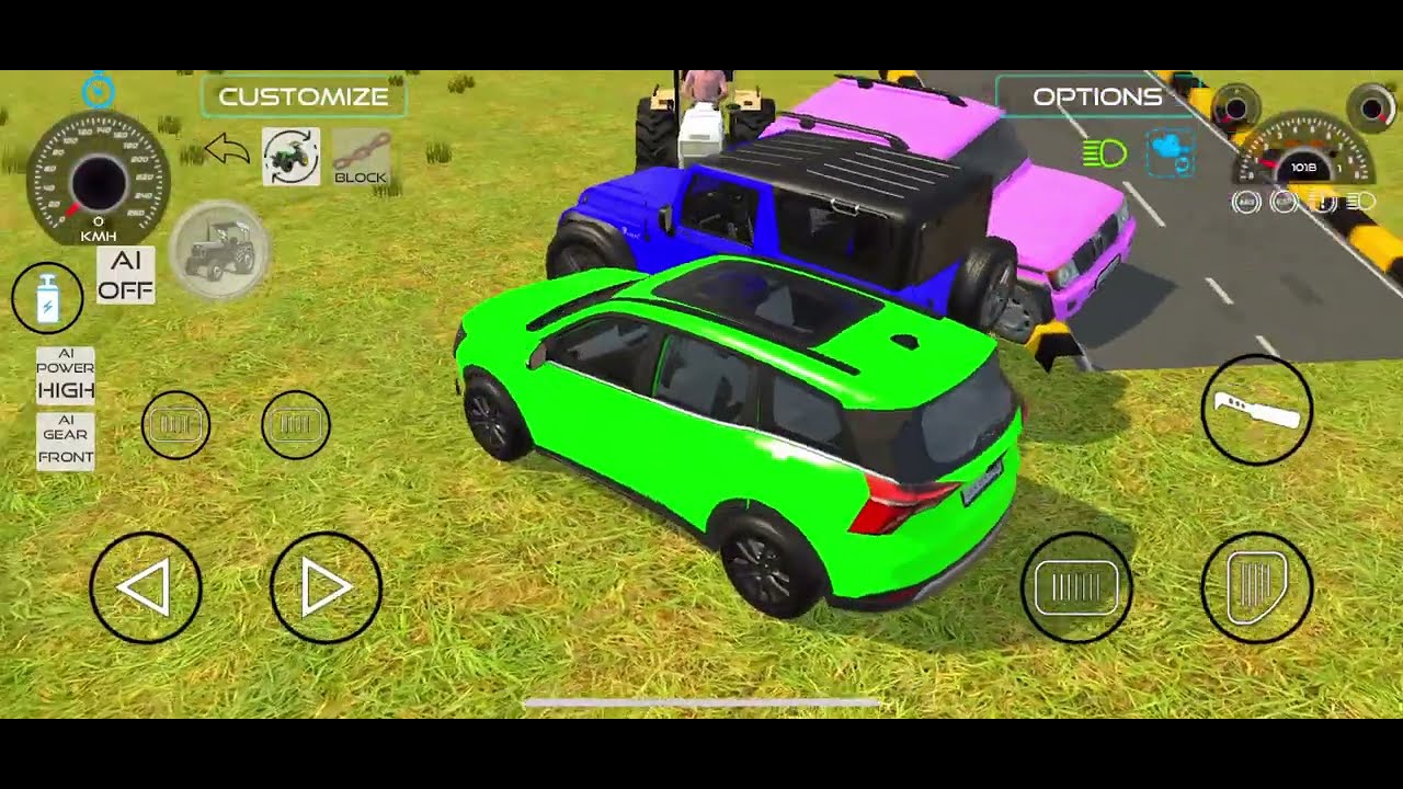 💥Unloading stone in truck😱 and tractor and that bolero and suv  🚙💥#automobile games 🏎️🚕#gaming #fyp 
