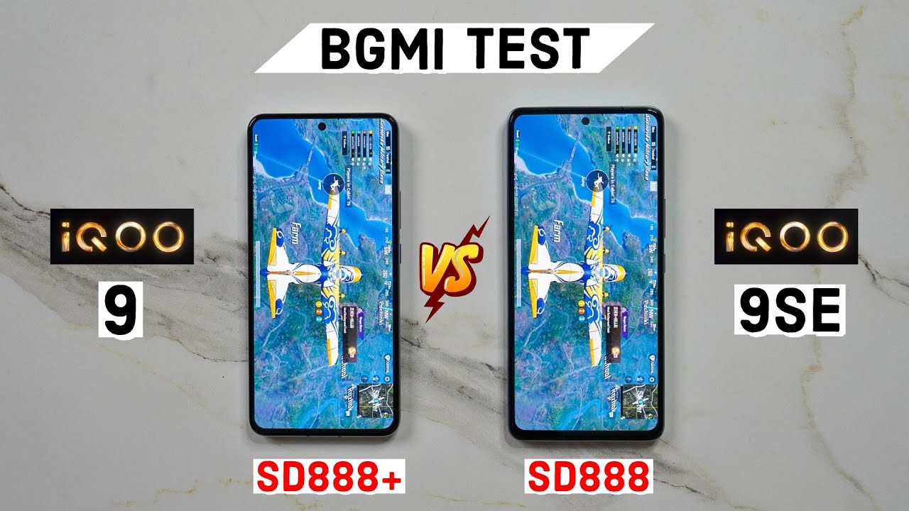 iQOO 9 SE vs iQOO 9 Pubg Test, Heating and Battery Test | Shocking Results 😱