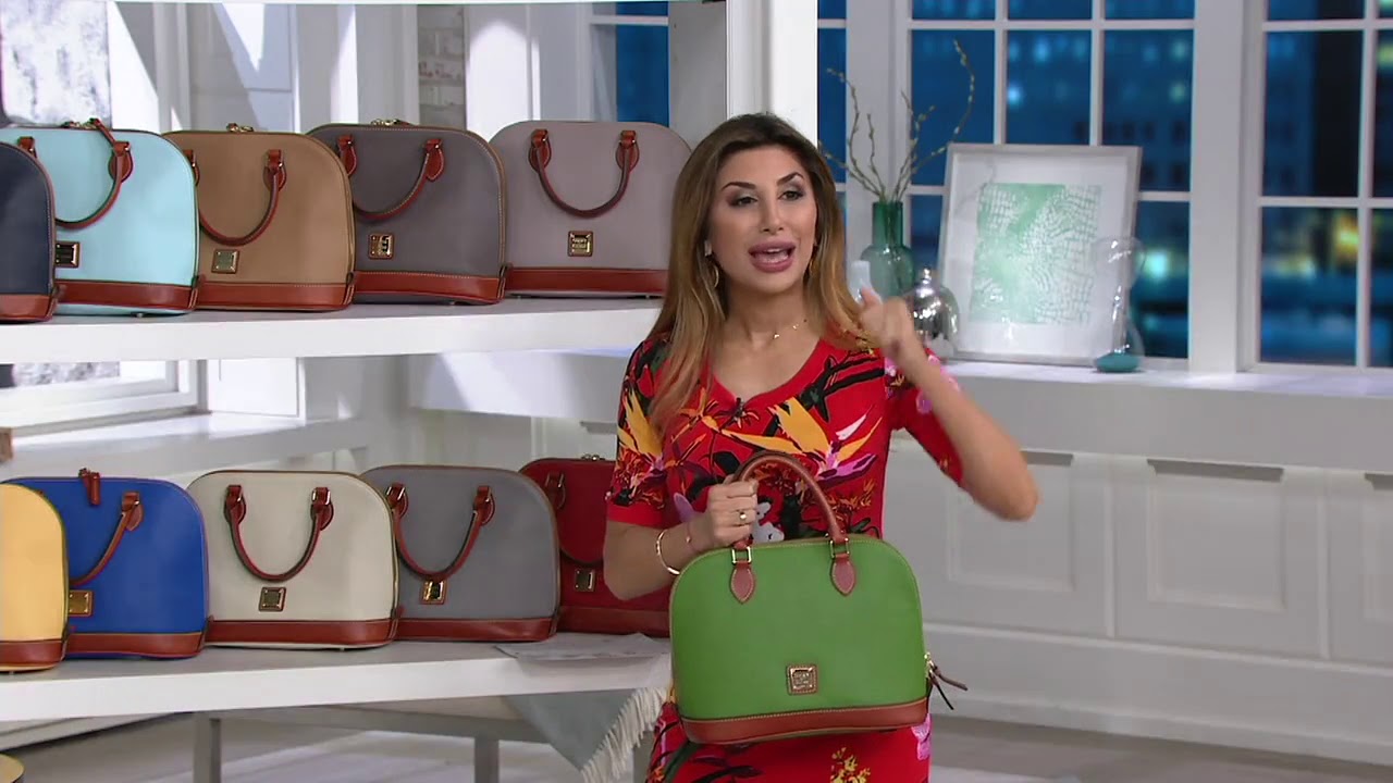Dooney & Bourke Pebble Leather Zip Zip Satchel on QVC