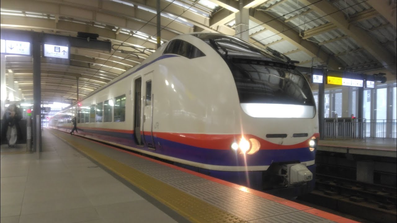 E653系H201編成　新潟駅発車シーン