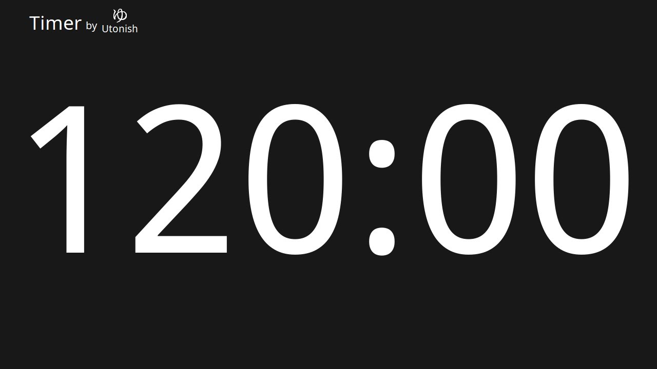 120 Minute Countdown Timer