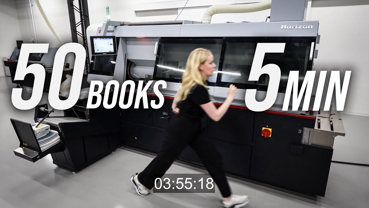 50 Books in 5 Minutes | Horizon 4-Clamp Binder BQ-500 Demo