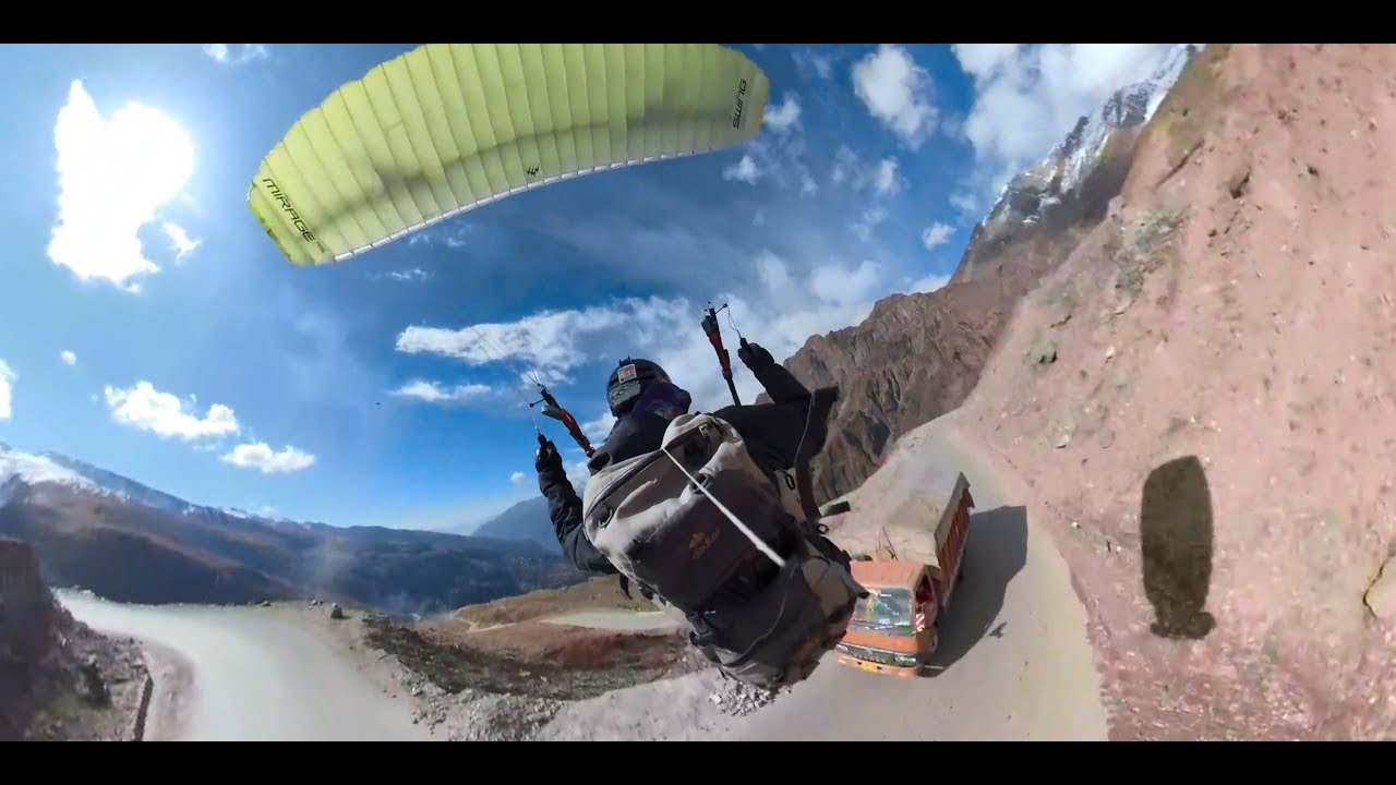 Indian Traffic Swoop- Speedflying on Rohtang Pass (Himalaya)