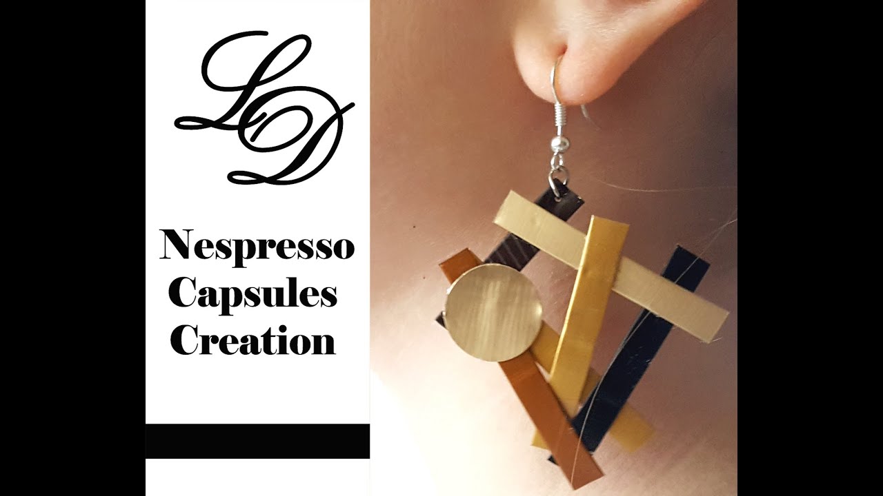How to Recycle Nespresso Capsules- Easy DIY Craft Coffee Pod Earrings- Recycling Jewelry- Zero Waste