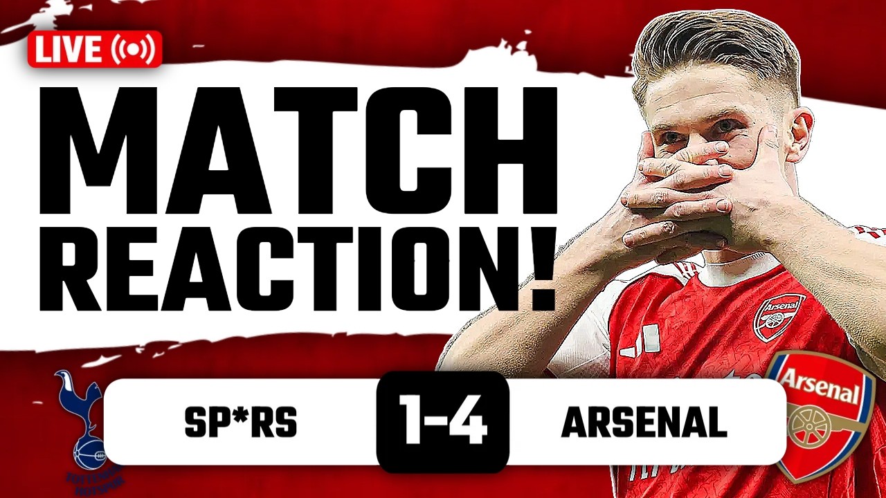 NORTH LONDON IS RED!!┃Spurs 1-4 Arsenal┃Match Reaction!