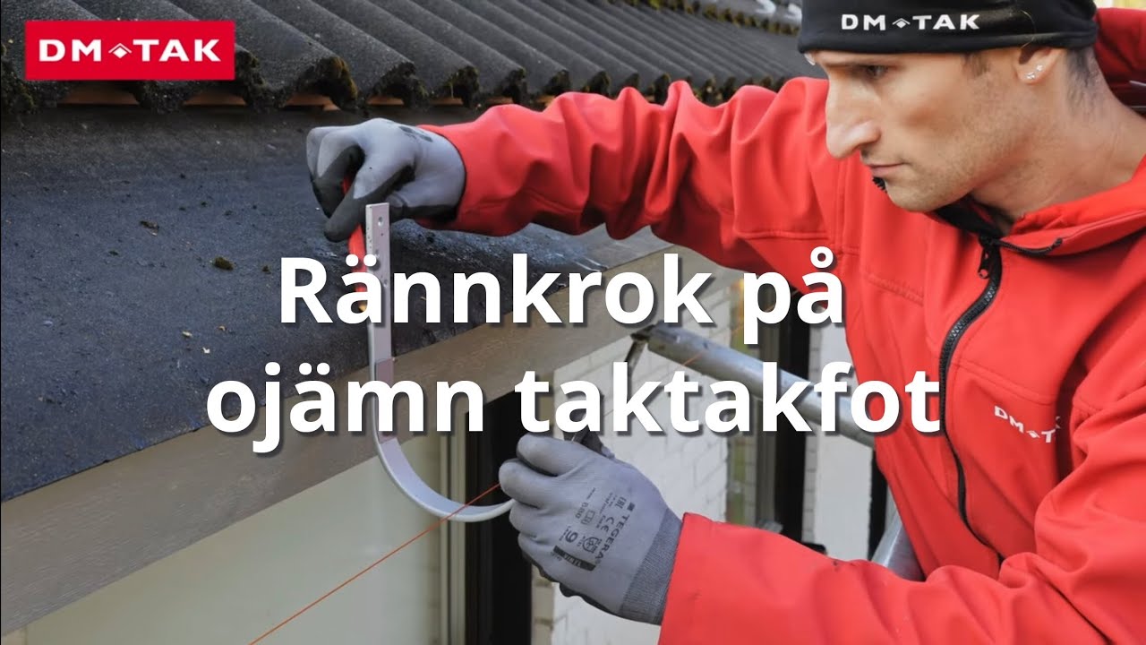 Takskolan. Avvattning del 2 - Rännkrok på ojämn takfot