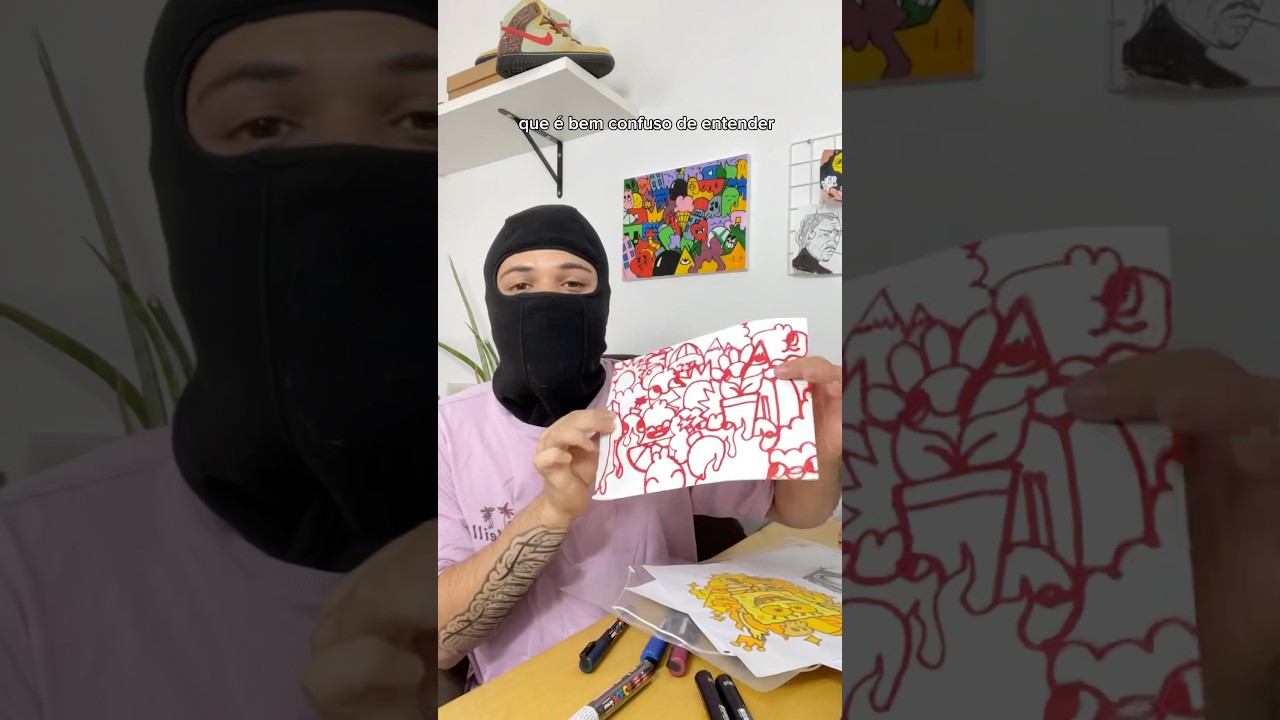 Mostrando meus desenhos mais BIZARROS! 😮🤣 #arte #desenho #artista
