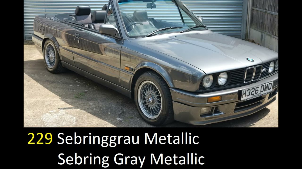 7. FACTORY COLORS BMW 3ER E30 1982  - 1994 M3 ALPINE BAUR