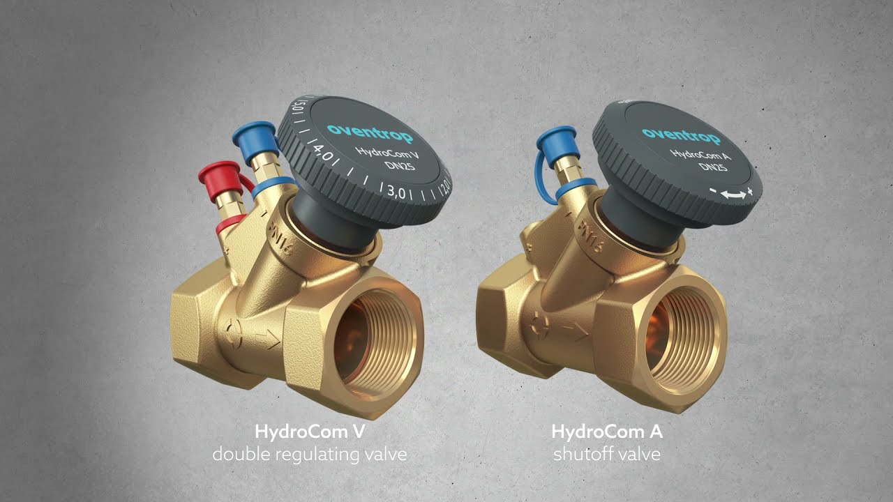 Oventrop HydroCom balancing valves (english)