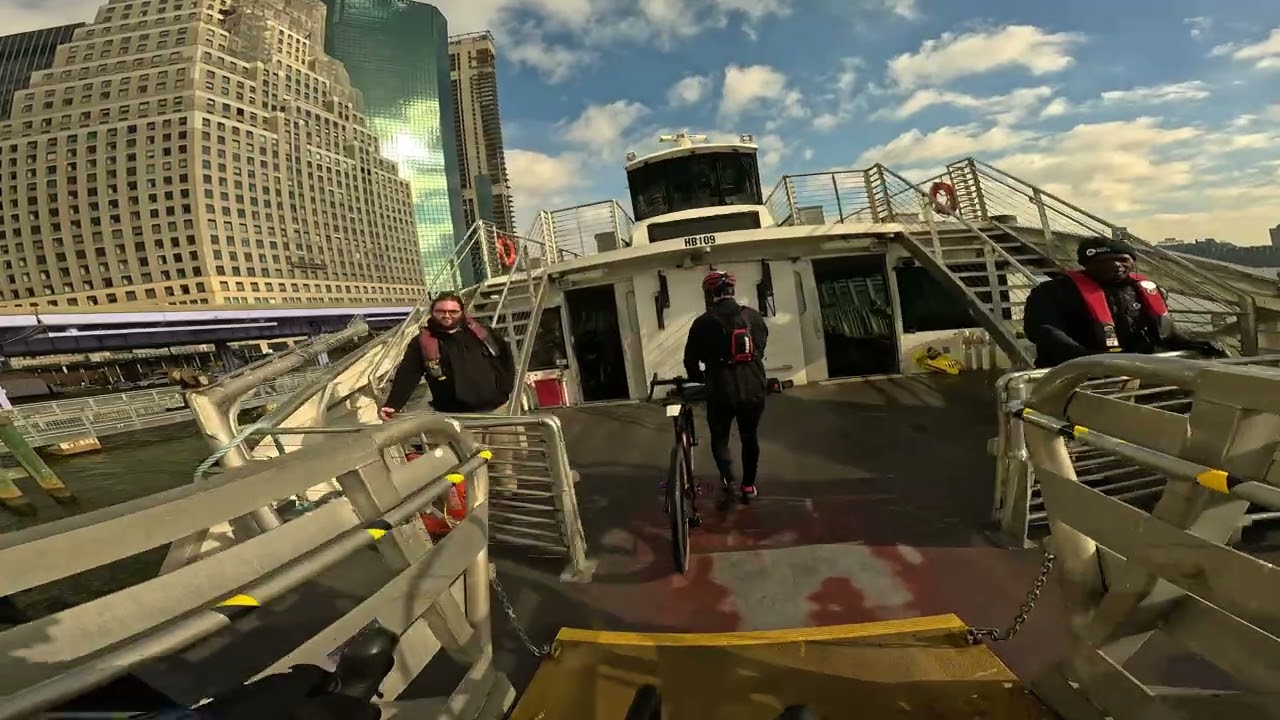Bronx Gravel Bike session Ep.1/5 Staten Island Ferry to Manhattan Fast Ferry