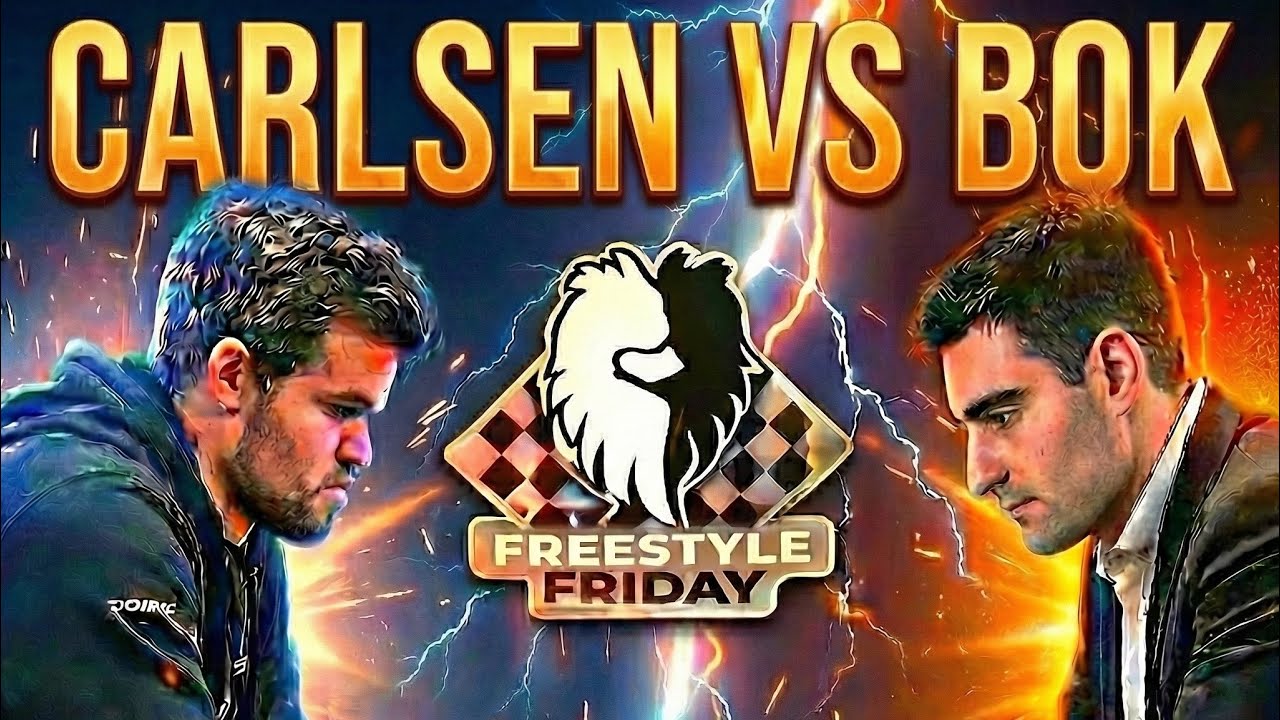 Magnus Carlsen vs Benjamin Bok in Freestyle Friday!