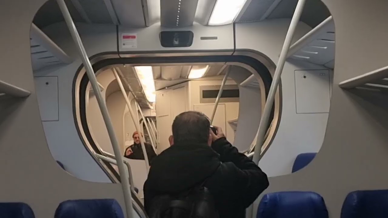 Arrivo dei Minuetto alla stazione di Perugia Sant'Anna