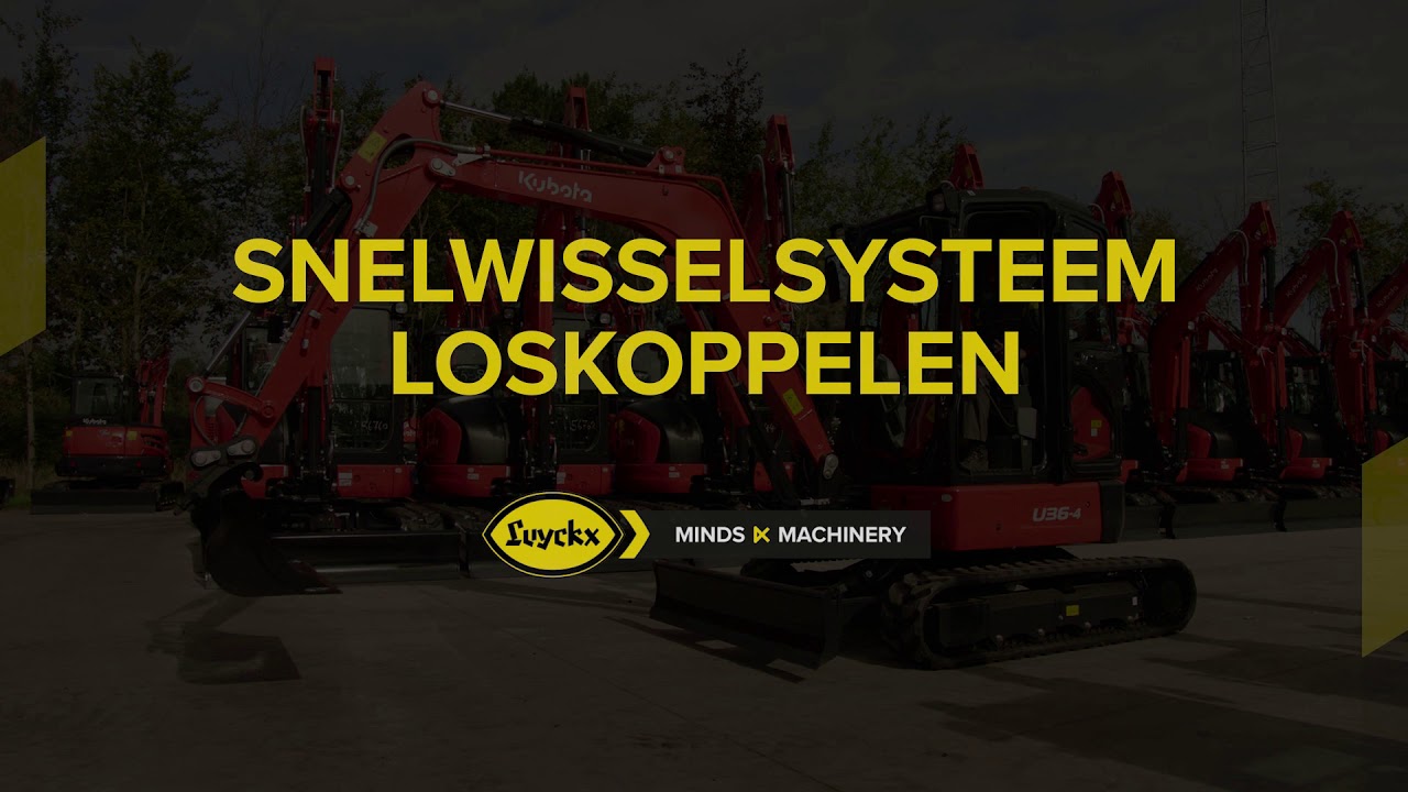 Instructievideo bediening hydraulische snelwissel
