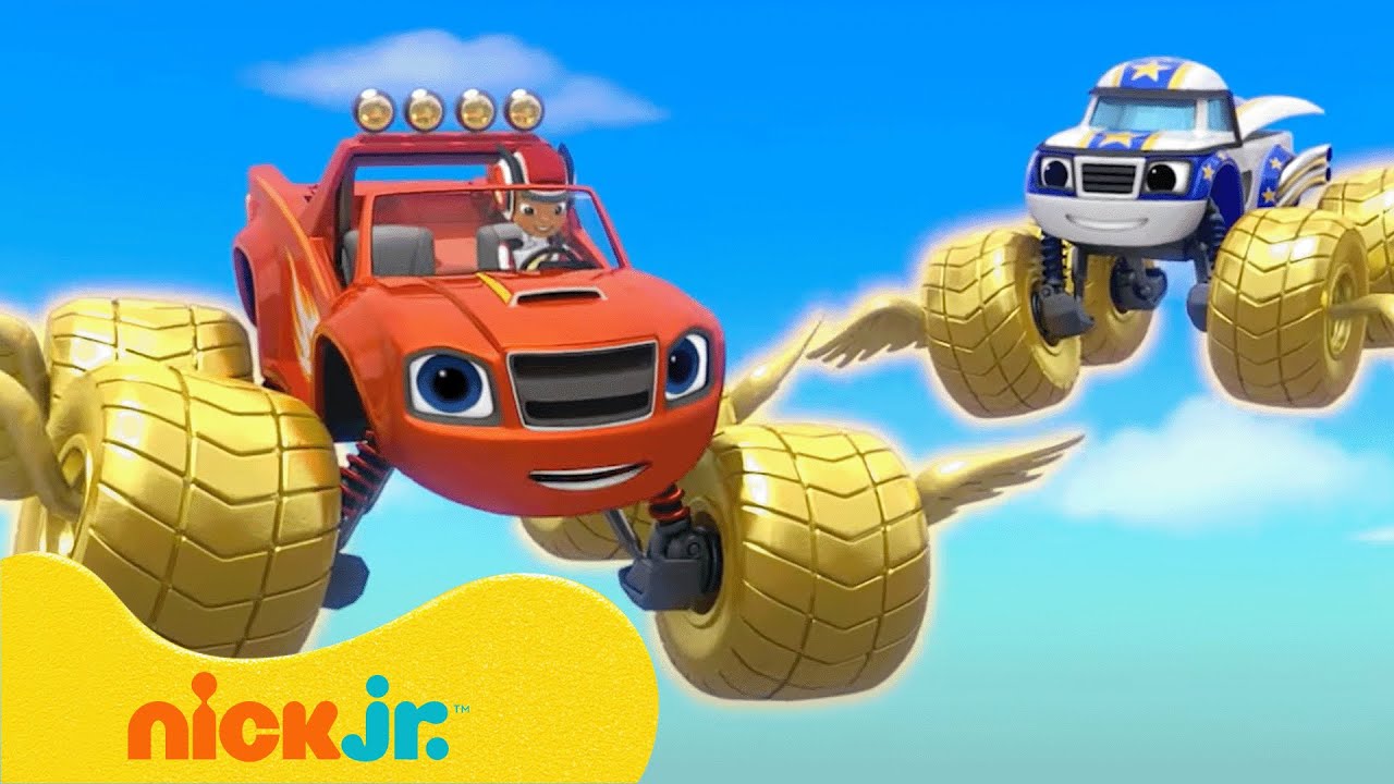 Blaze en de Monsterwielen | Megaschip Blaze transformeert en KNALT door het ijs! 🧊🛳 | Nick Jr.
