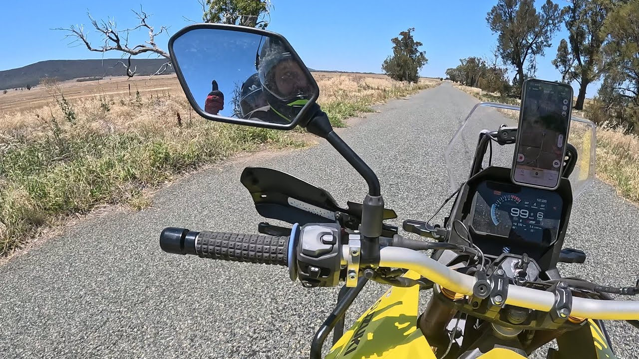 Took my 9yo on a easy adv ride on the suzuki 800de