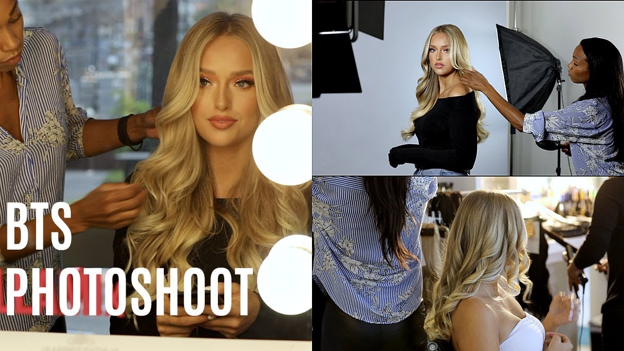Bellami Photoshoot LA- BTS Hair Extensions