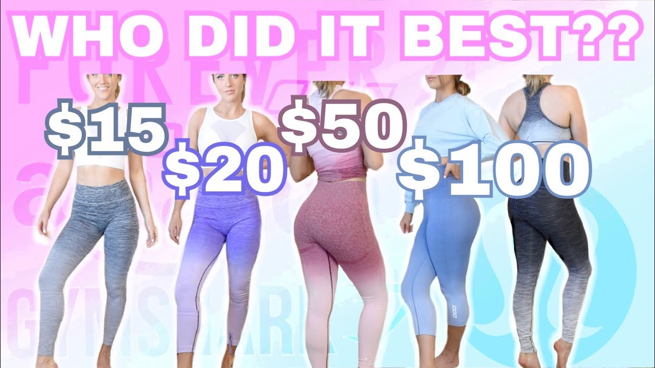 OMBRE Leggings, SAVE or SPLURGE? | Gymshark vs Lululemon Vs Lorna Jane vs Amazon