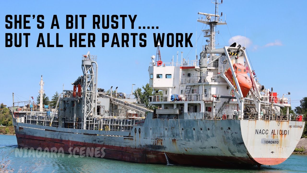 Where Does Your Cement Come From? New Algoma Cement Carrier NACC ALICUDI at Bridge 11.