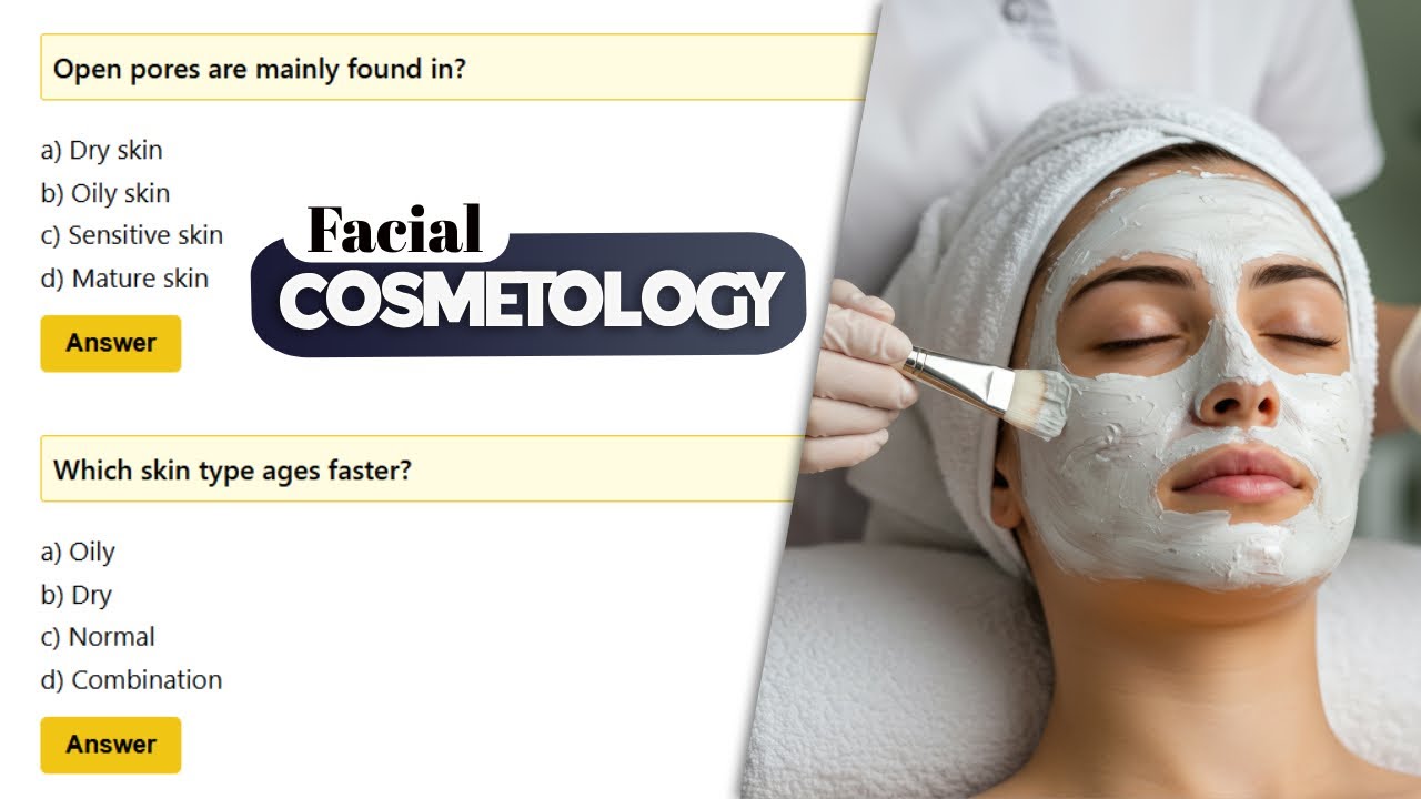 Facial and Skin Analysis - Basic Cosmetology | ITI TradeTheory Questions  answers | NCVT AICET