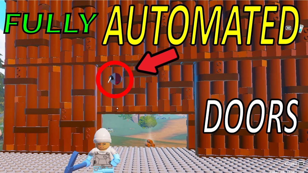How To Make FULLY Automated Log Doors In Lego Fortnite
