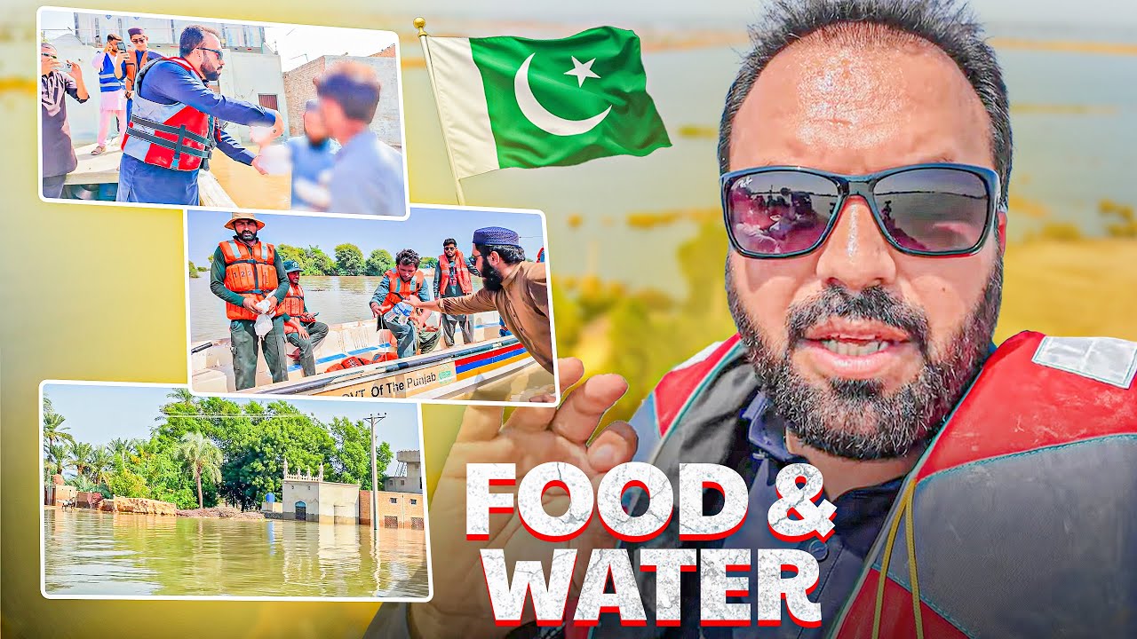 Food 🍽️ & Water 💧 Distribution Among Flood Victims 🇵🇰 jalalpor 