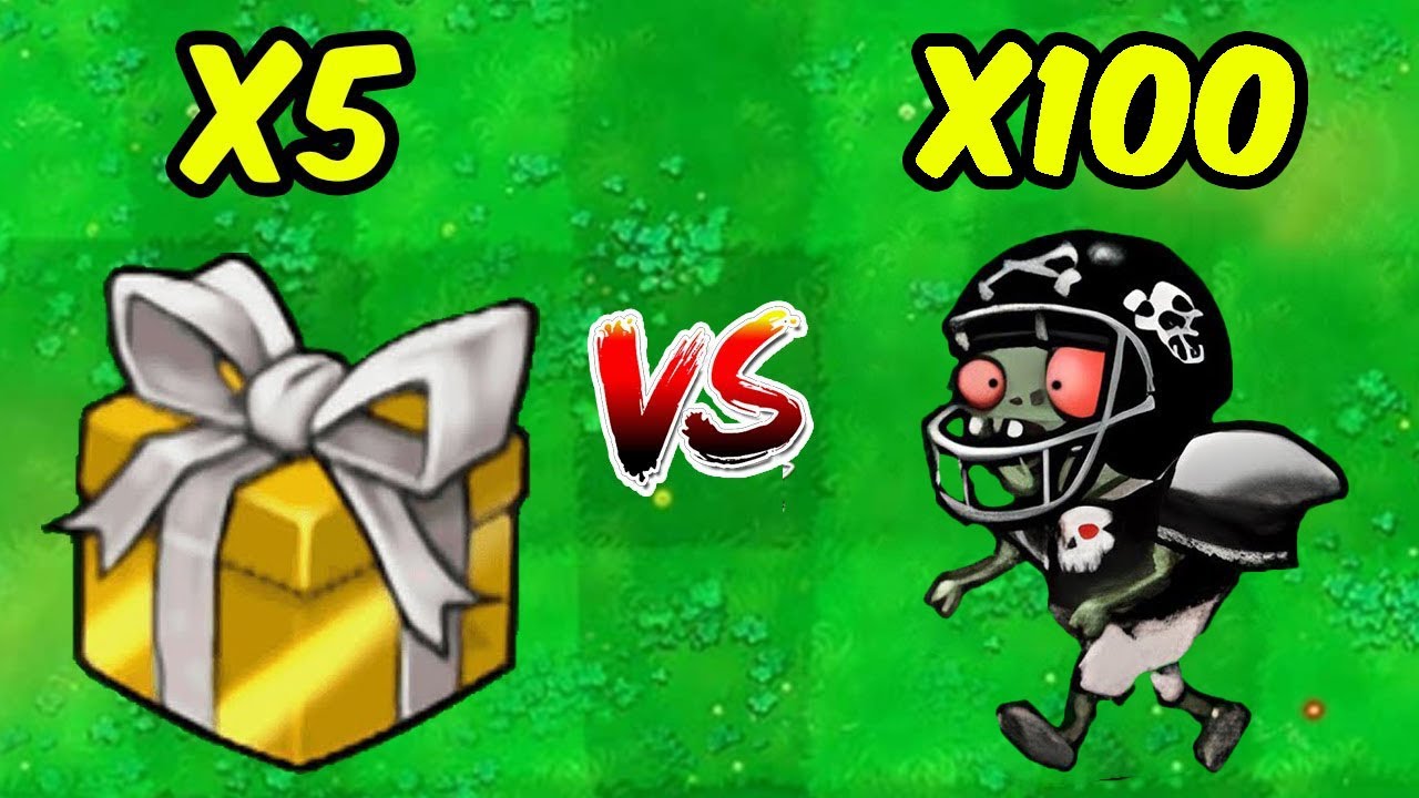 5 Golden Plants Box Vs 100 Giga Football imp - Who Will Win? PVZ Hybrid Epic Challenge