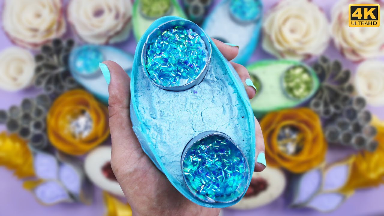 ASMR Magic: Starch Crinkles, Glitter Explosions & Satisfying Soap Cutting! ✨🧼