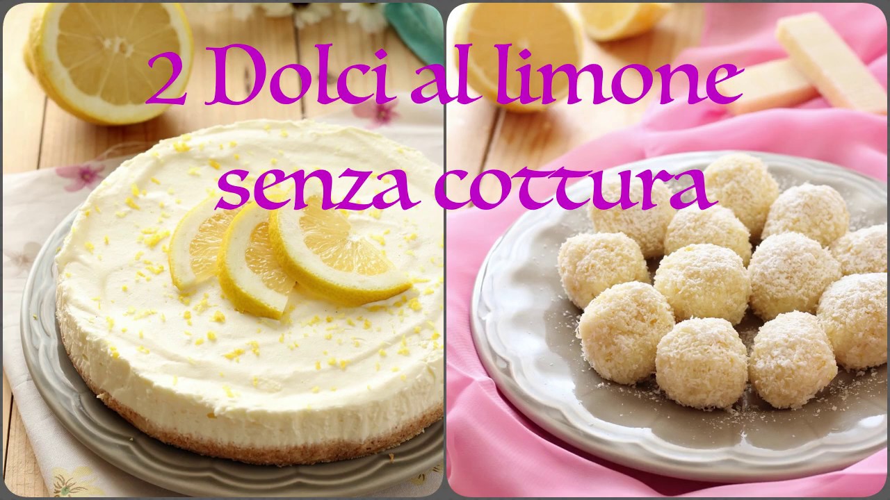 2 Dolci al limone senza cottura 🍋