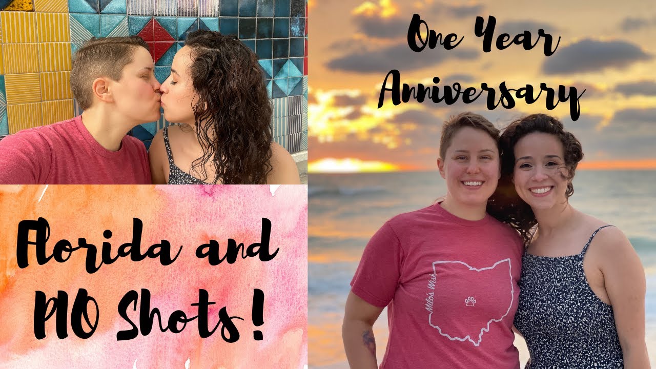 ONE YEAR ANNIVERSARY TRAVEL TO FLORIDA | PIO SHOTS GONE WRONG?!?| LGBTQ COUPLE