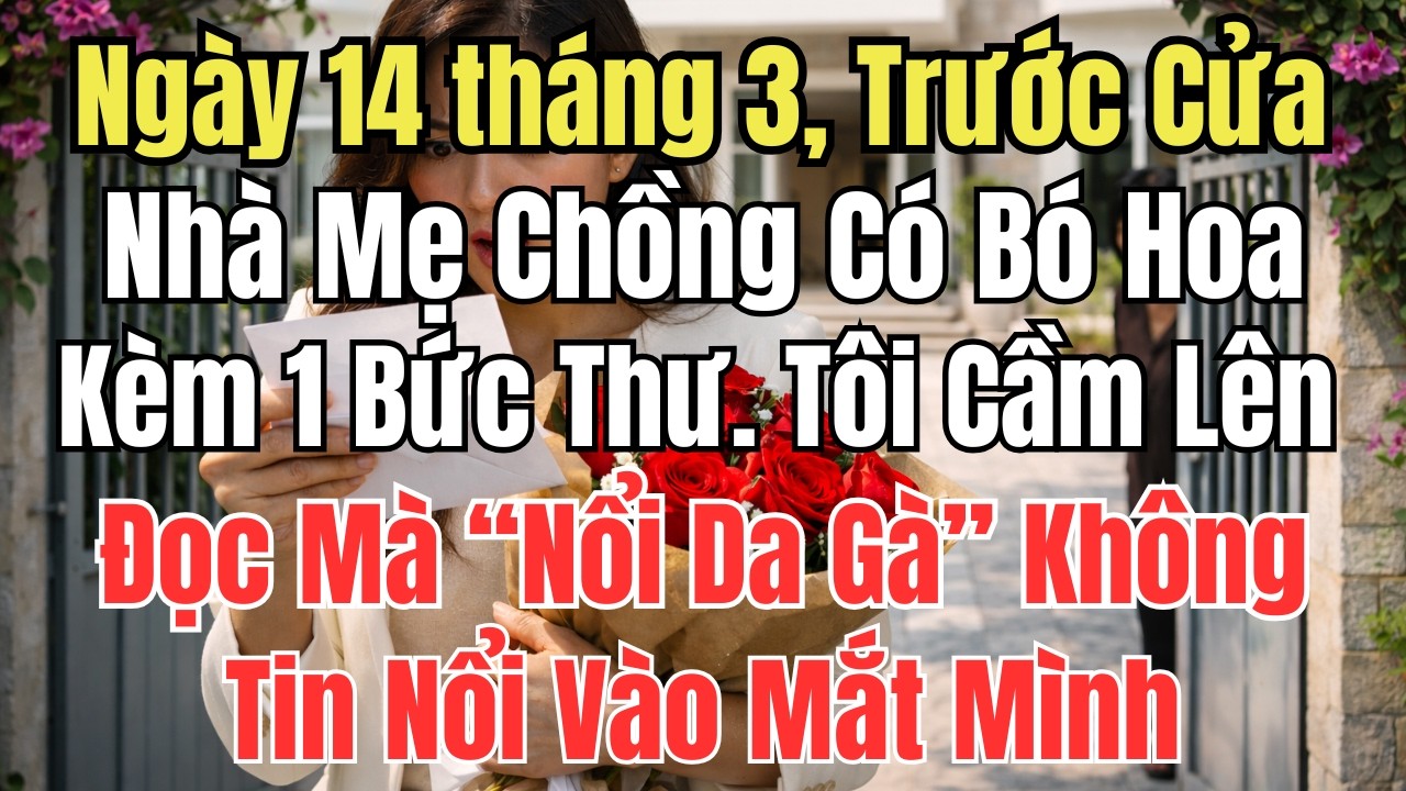Ngày 14 tháng 3, Trước Cửa Nhà Mẹ Chồng Có Bó Hoa Kèm 1 Bì Thư. Tôi Cầm Lên Đọc Mà 