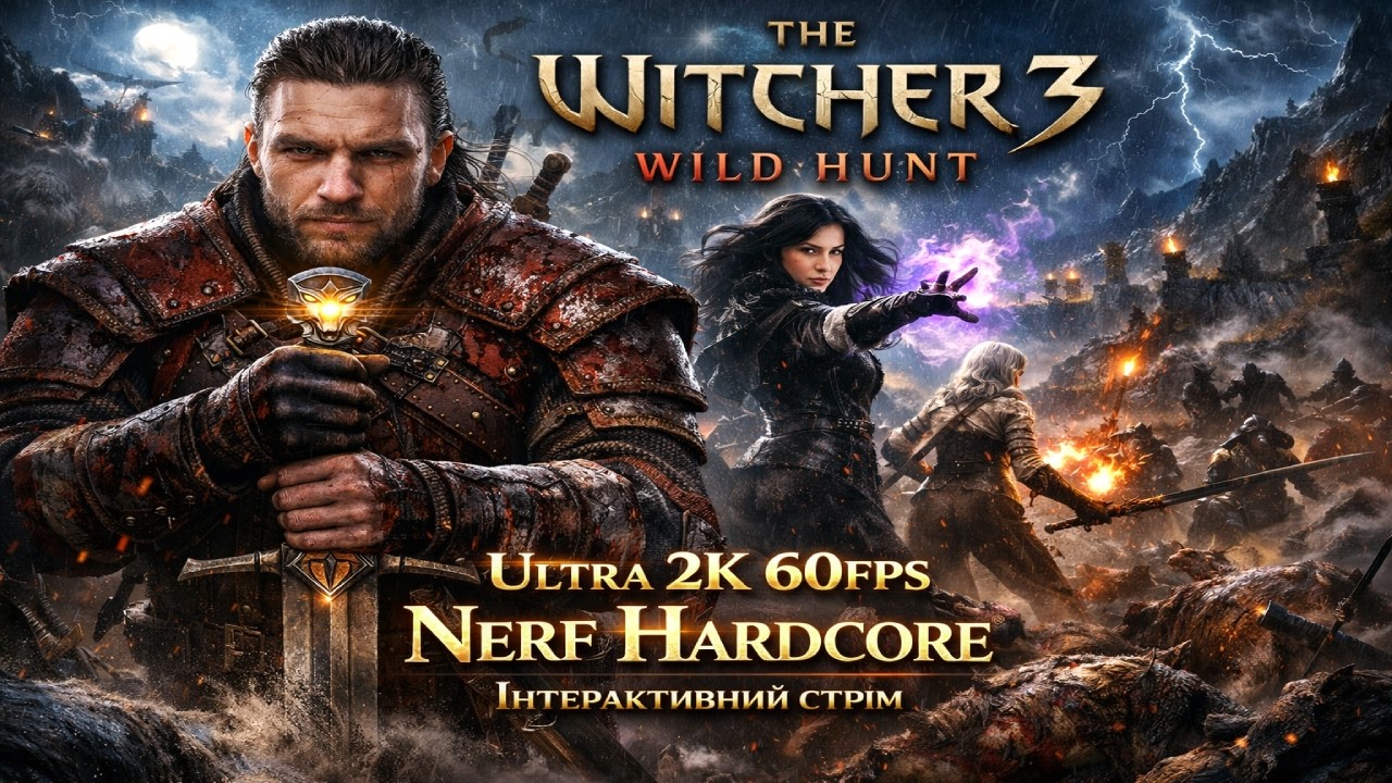 ⚔️ The Witcher 3 #56 | Скелліге Сюжет + Чат керує | NERF HARDCORE 😱🔥