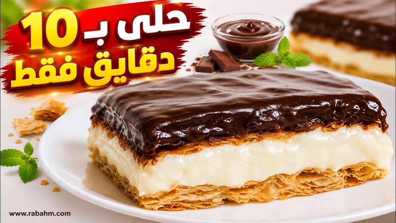 حلى البف باستري التركي الجاهز بـ10 دقايق فقط! 😍🍰 تحلية فخمة وسهلة للمستعجلين مع رباح محمد