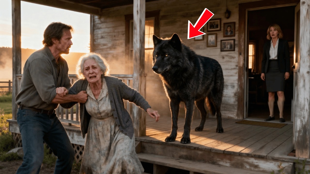 The Heirs Grabbed the Widow and Tried to Throw Her Out— Then the Wolf Stood in the Doorway