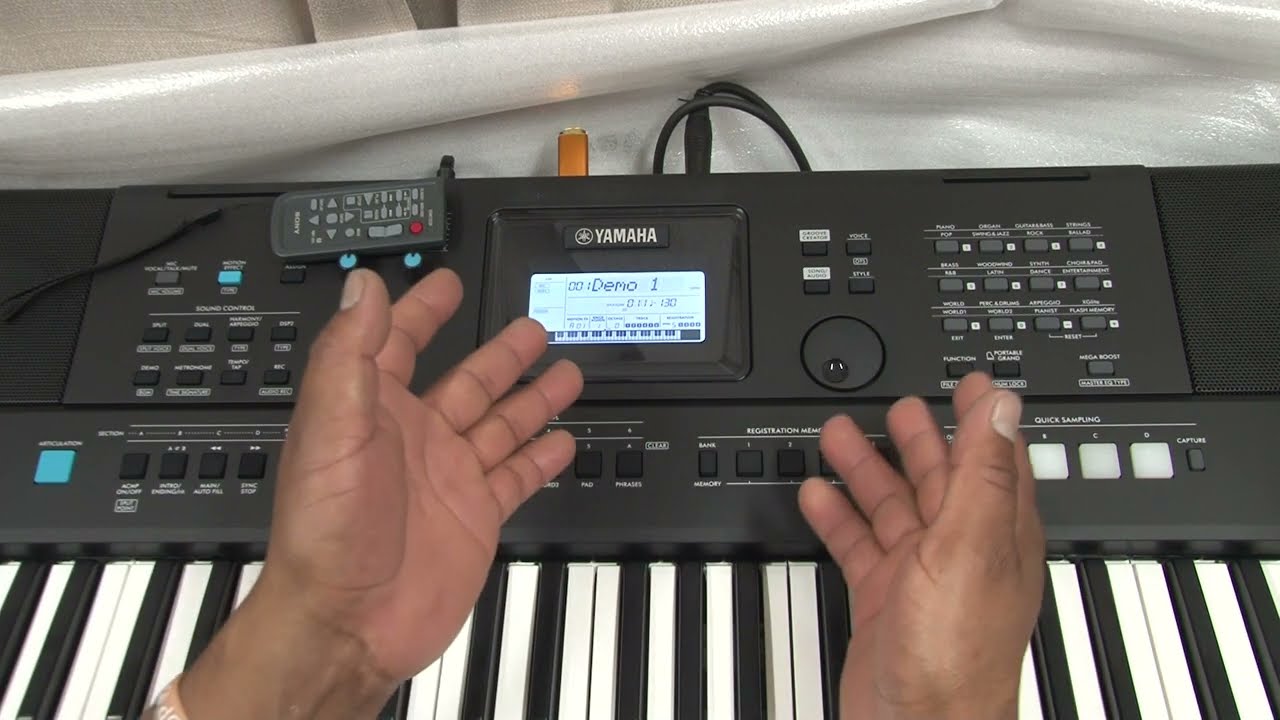 YAMAHA PSR E473 como programar ritmos y sonidos parte 2 mi whatzapp 2398106889