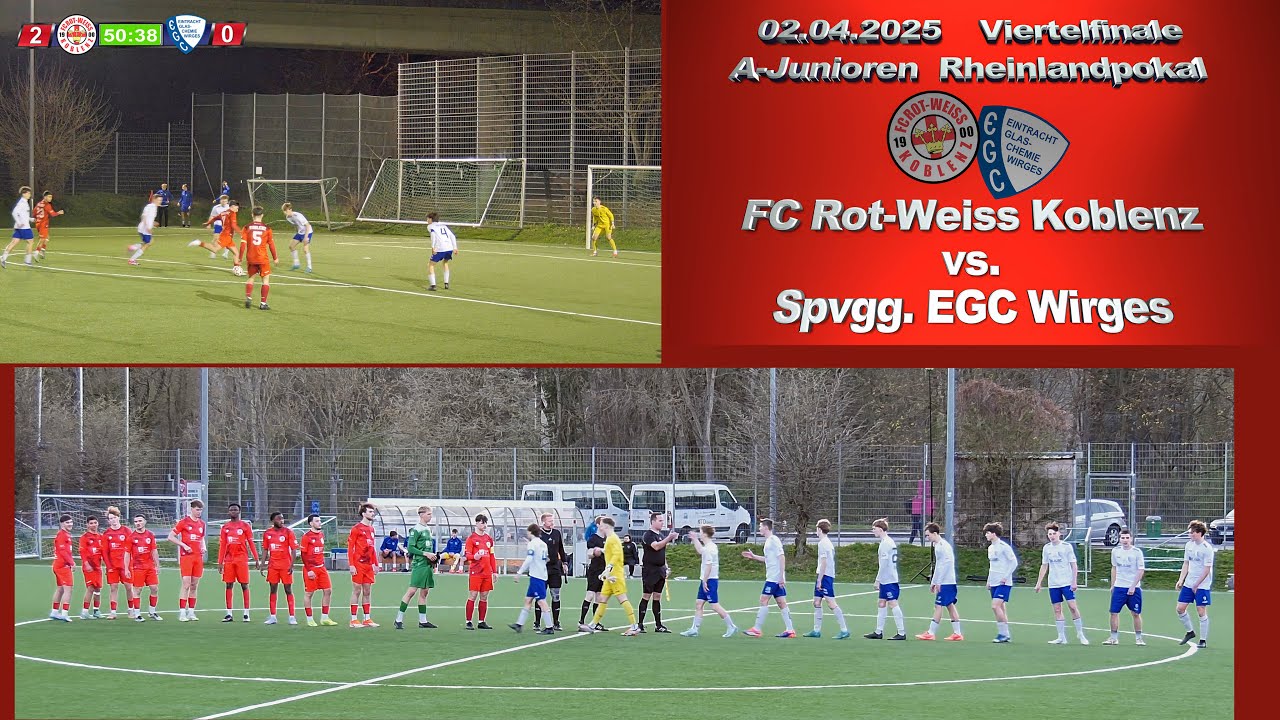 Rheinlandpokal: FC Rot-Weiss Koblenz vs. Spvgg. EGC Wirges