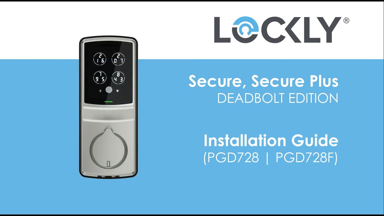 Lockly Secure Plus Deadbolt Edition FULL Installation Video
