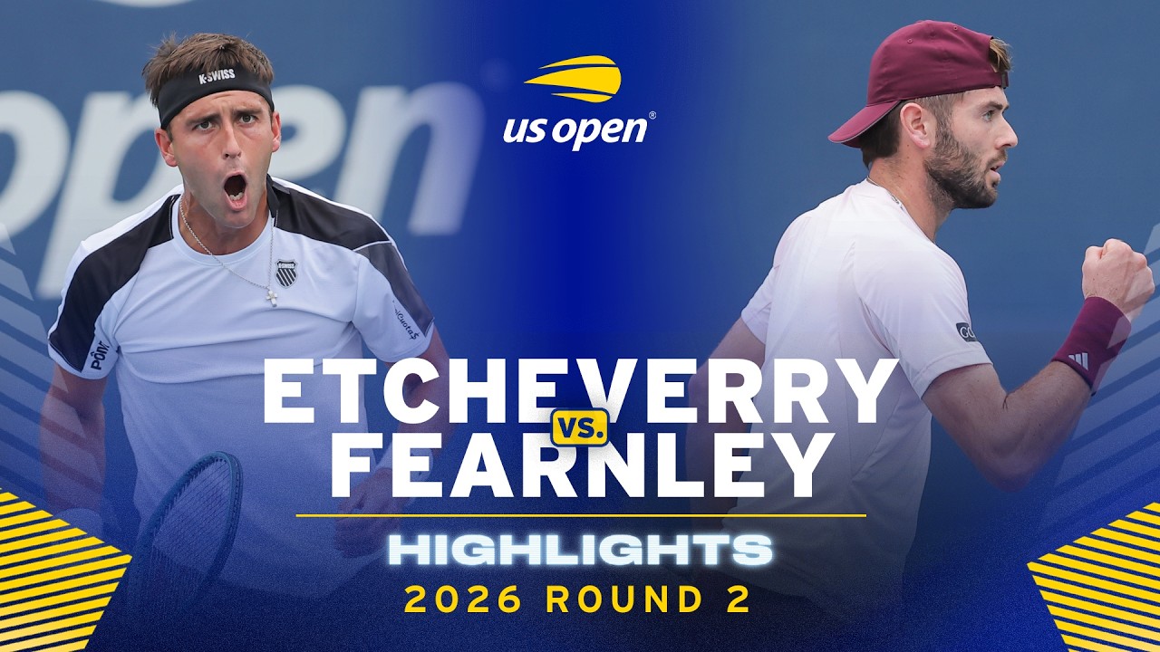 Tomas Martin Etcheverry vs. Jacob Fearnley Highlights | 2026 US Open Round 2