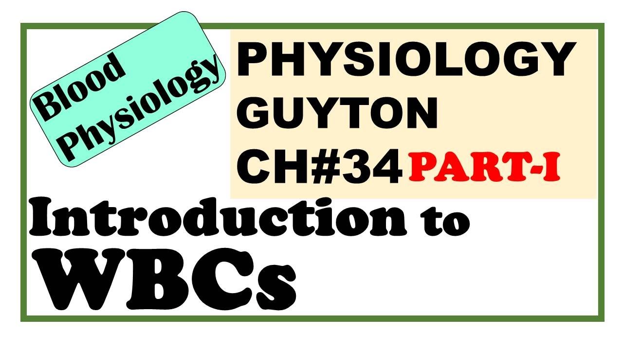 Ch#34 PART-1 Physiology Guyton | Introduction to WBCs | Dr Asif Lectures