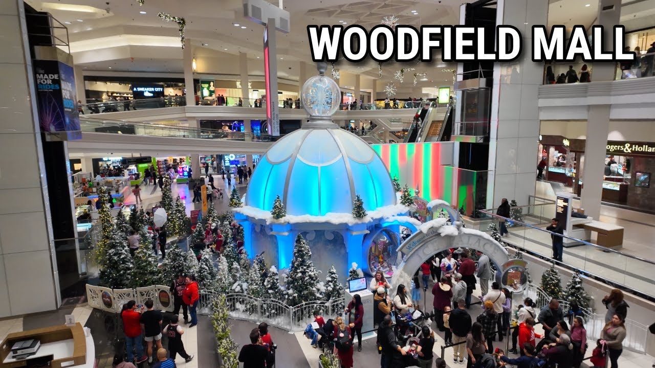 CHICAGO Christmas Walk 🎄✨Illinois Largest Mall | WOODFIELD MALL |  On Sunday | December 8, 2024 | 4K