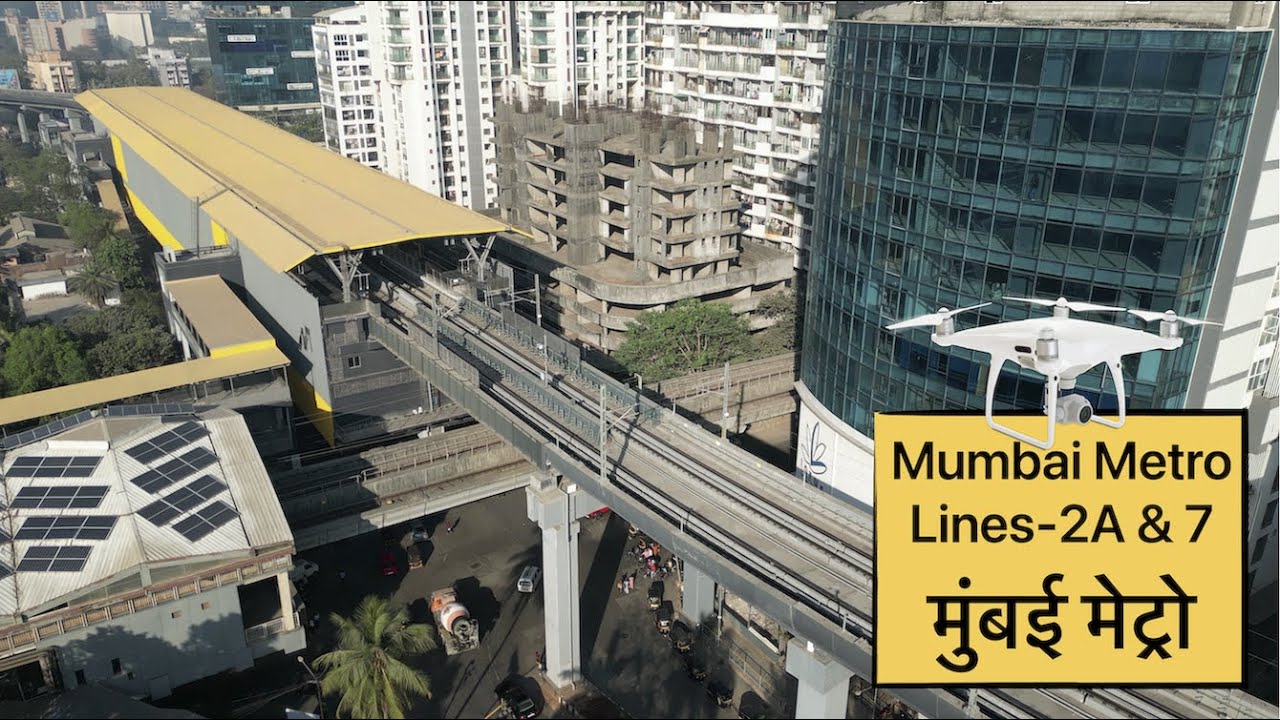 Mumbai Metro 2A & 7 (Aerial Shots Compilation)