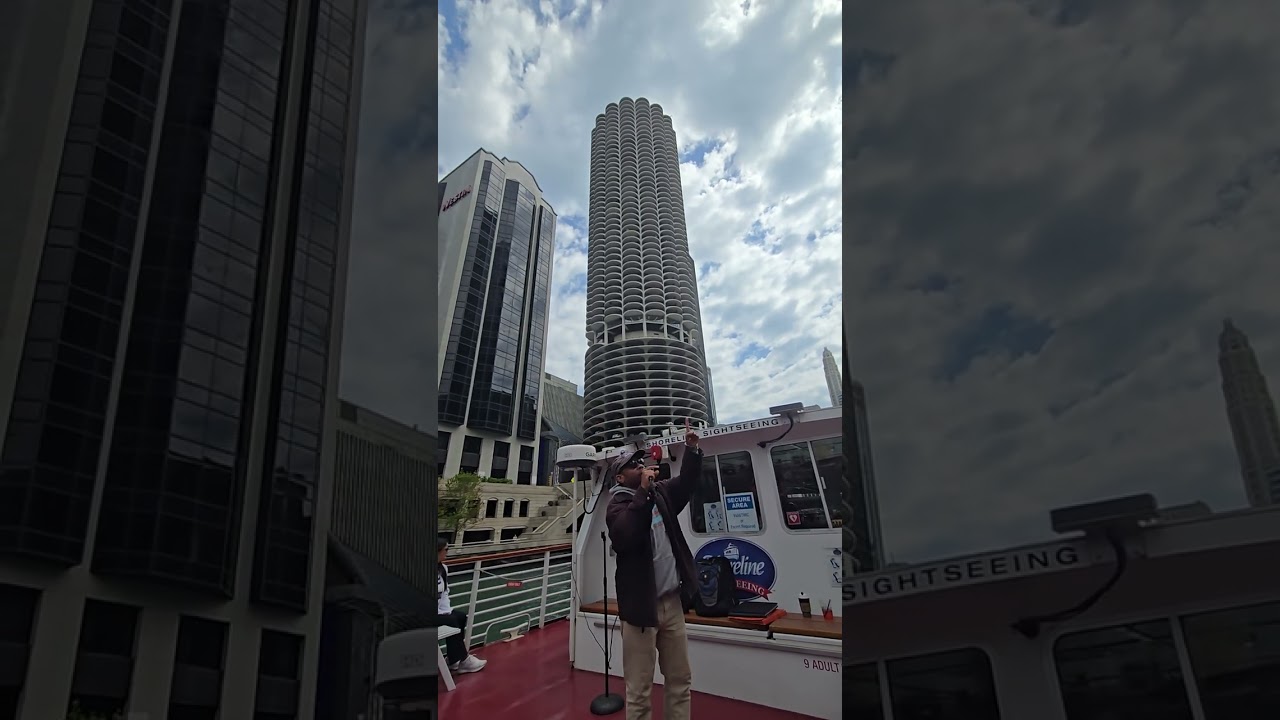Chicago shoreline River tour ! PART 3 OF 3 ! GREAT VIDEO AND TOUR GUIDE AUDIO ! MAY 2025 