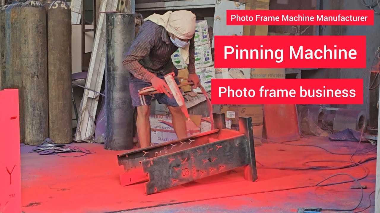 Photo frame business idwas | photo frame bit joint machine || picture frame pinning machine #machine