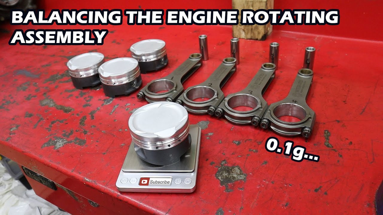 BALANCING THE ENGINE ROTATING ASSEMBLY!!  // 1.8T Stroker Engine Build
