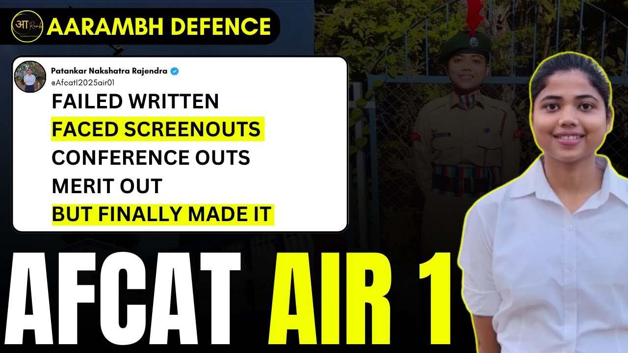 AFCAT Air 1: Aarambh Defence Student Nakshatra’s Failure to Success Journey