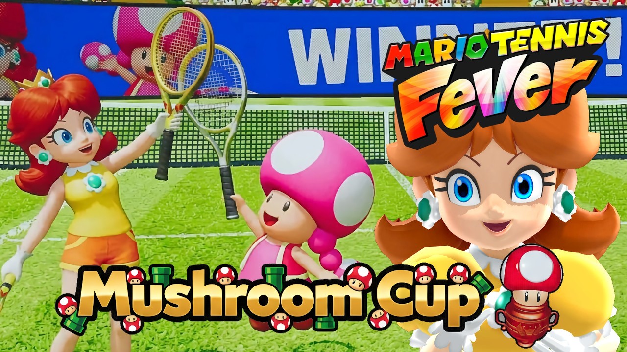 Mario Tennis Fever Daisy & Toadette - Mushroom Cup (Lightning Racket & Amp Racket)