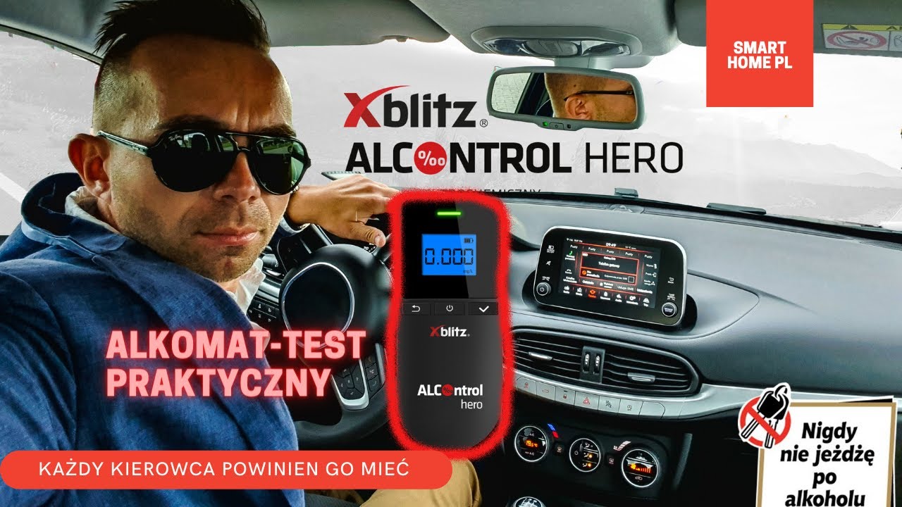 ALKOMAT  XBLITZ HERO-KAŻDY KIEROWCA POWINIEN GO MIEĆ !! RECENZJA I TEST PRAKTYCZNY