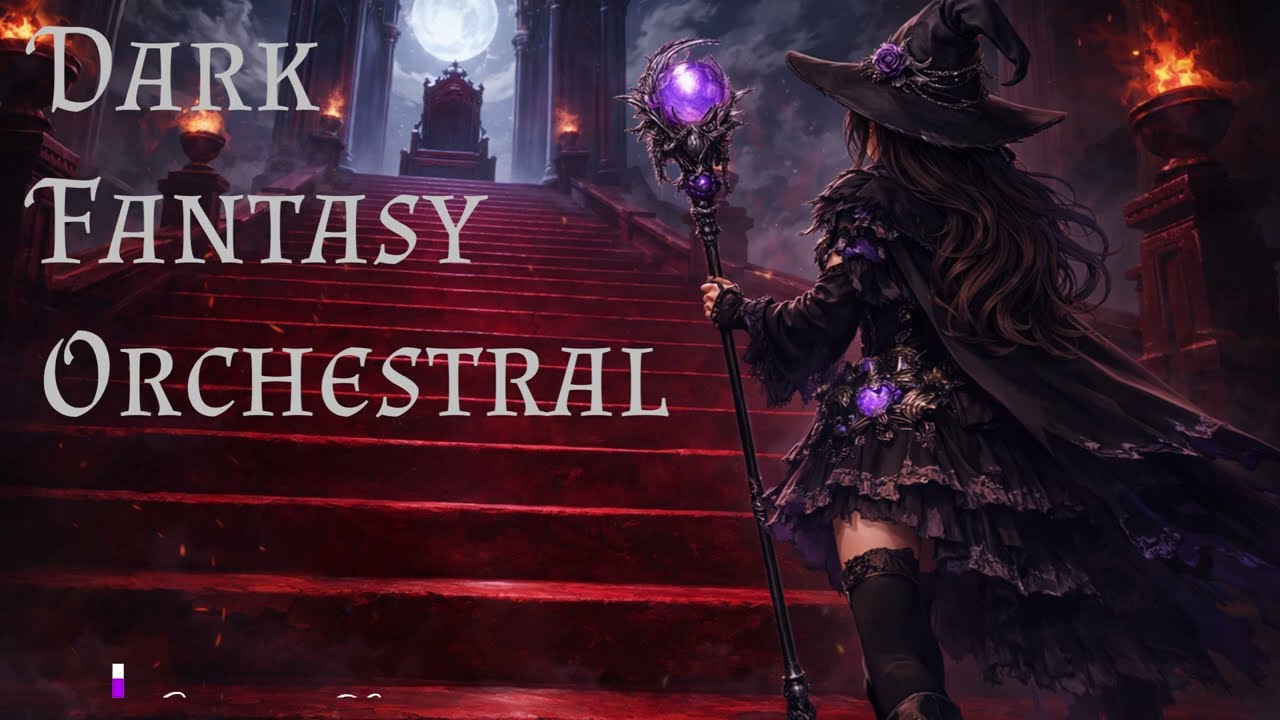 [BGM] Gothic Dark Fantasy Orchestral | Original Anime-style BGM | Crimson Staircase