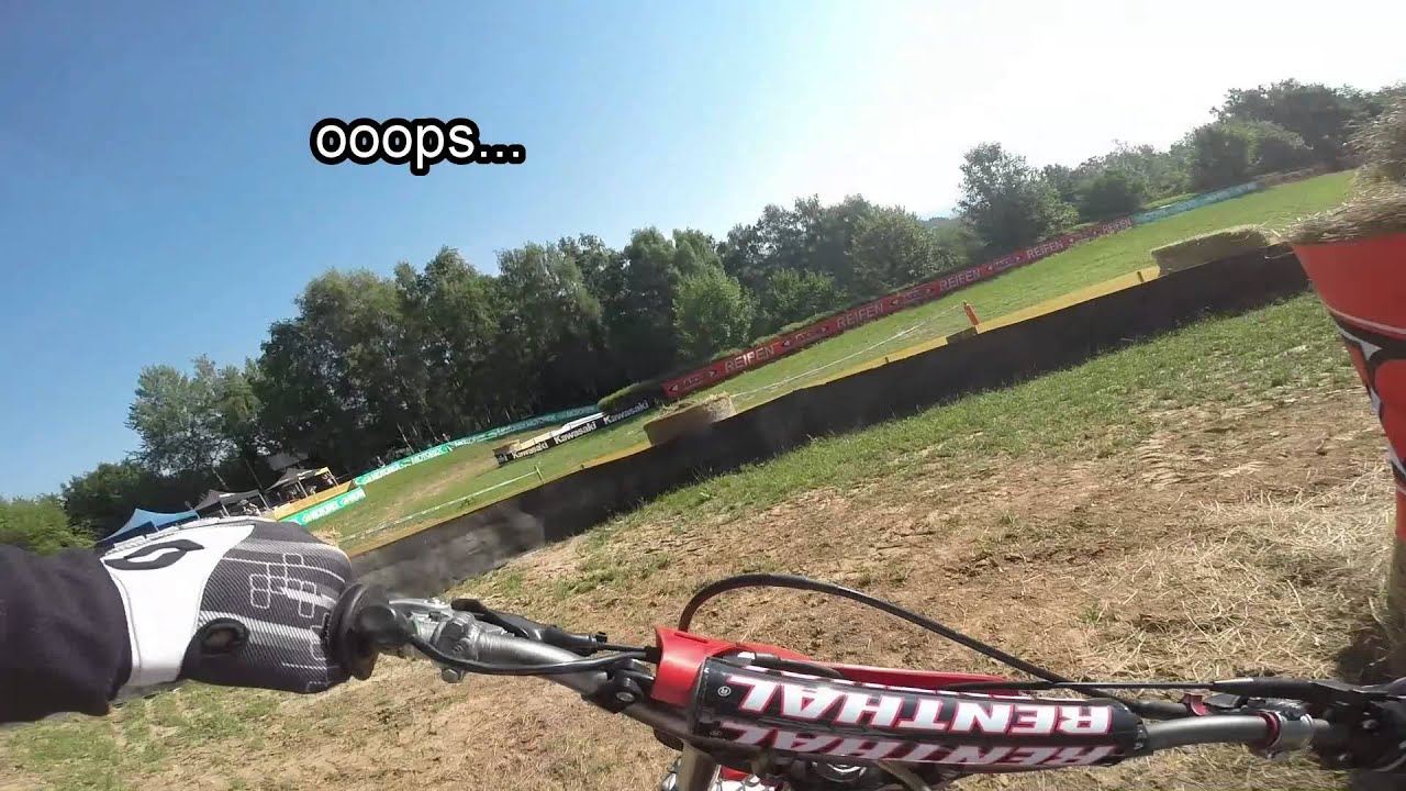 2 1/2 laps GCC Goldbach 19-07-2014 onboard CR125R 1982